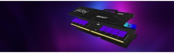 Kingston Fury Beast DDR5 RGB 32GB 5600MT/s DDR5 CL40 DIMM Desktop Gaming Memory Single Module - KF556C40BBA-32