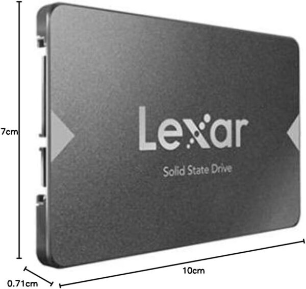 Lexar NS100 2.5-inch SATA III SSD Solid State Drive 512 GB internal for laptop and PC