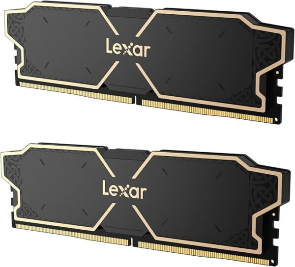 Lexar Thor OC DDR5 RAM 16GB Kit (2x8GB) 6000MHz, DRAM 288-Pin UDIMM Desktop Memory, High Performance Gaming Computer Memory Supports Intel XMP 3.0/AMD Expo, On-die ECC, 1.25V (LD5U08G60C38LG-RGD)