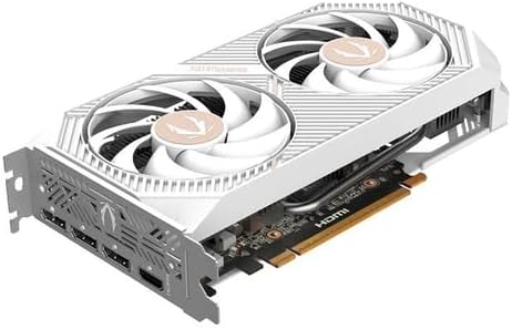 ZOTAC GeForce RTX 5060 Twin Edge OC White Edition Graphics Card, NVIDIA, 8GB GDDR7, DLSS 4, 3× DisplayPort 2.1b & HDMI 2.1b, PCIE 5.0 (ZT-B50600Q-10M)