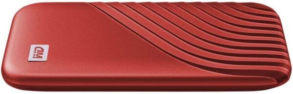 WD Western Digital 1TB My Passport SSD External Portable Drive, Red, Up to 1,050 MB/s - BAGF0010BRD-WESN