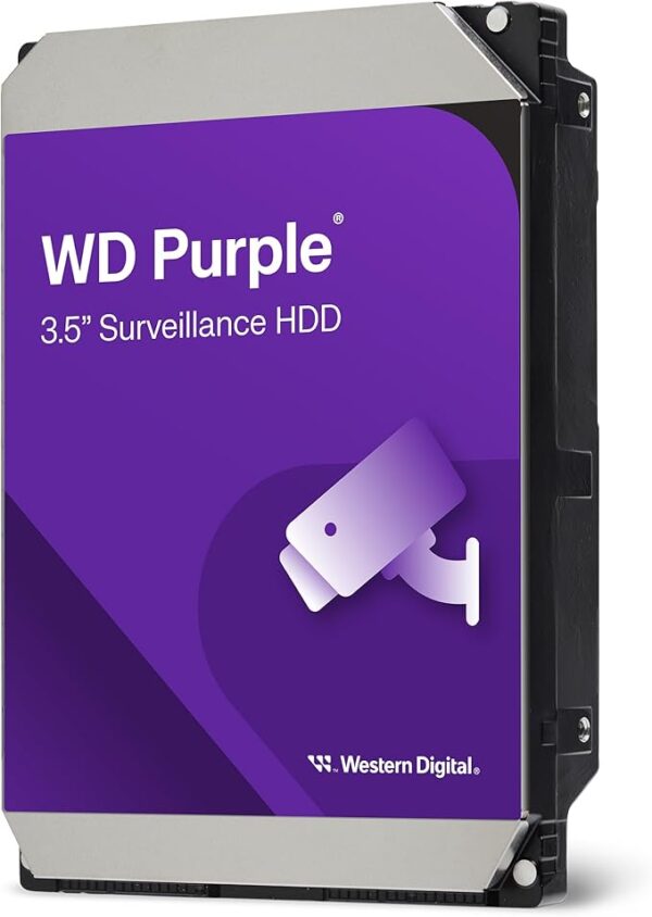 Western Digital WD Purple 4TB Surveillance Hard Drive - Designed for 24/7 Video Recording, AllFrame Technology, Up to 64 HD Cameras
