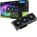 PNY EPIC X RGB GeForce RTX 5060 OC Edition Triple Fan 8GB GDDR7 Graphic Card
